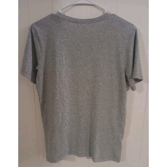 Nike  Athletic Tshirt Mens Size Small Dri Fit Gray With Orange Blue  Swoosh - Picture 7 of 7